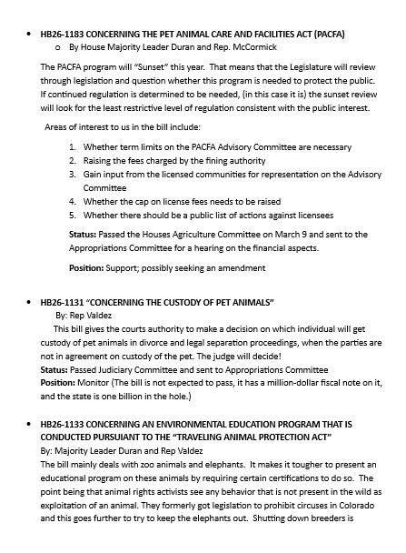 Legislative Report Page 3